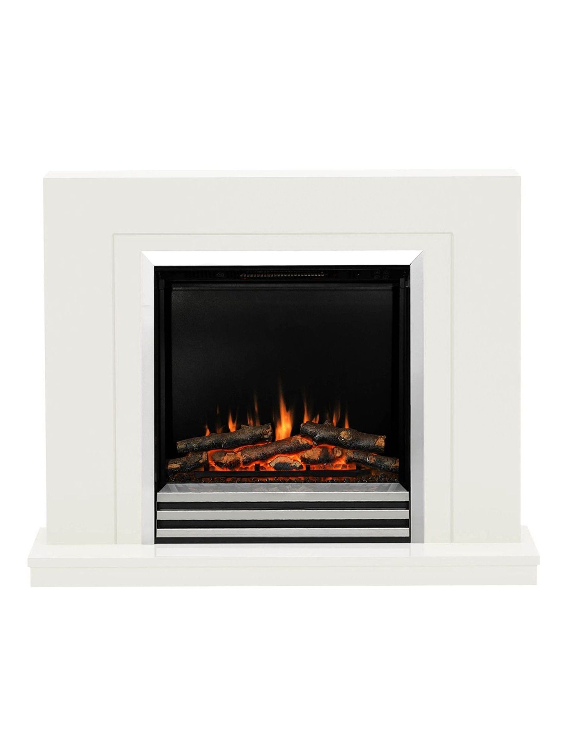 Be Modern White Colby electric fireplace, imported from the UK