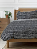 Copenhagen Home Black Arri duvet cover and pillowcase set - British product