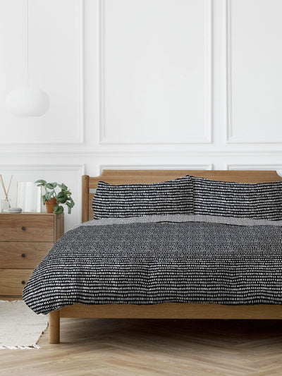 Next Copenhagen Home Black Arri Duvet Cover and Pillowcase Set- Buy online at McGrocer