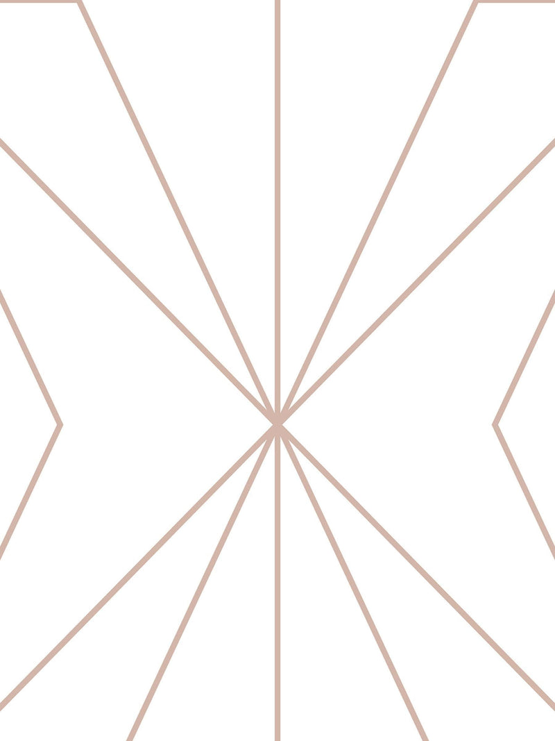 Graham & Brown Harmony Geo wallpaper rose gold, imported from the UK