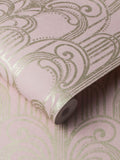 Graham & Brown pink Art Deco wallpaper 10m (British brand)