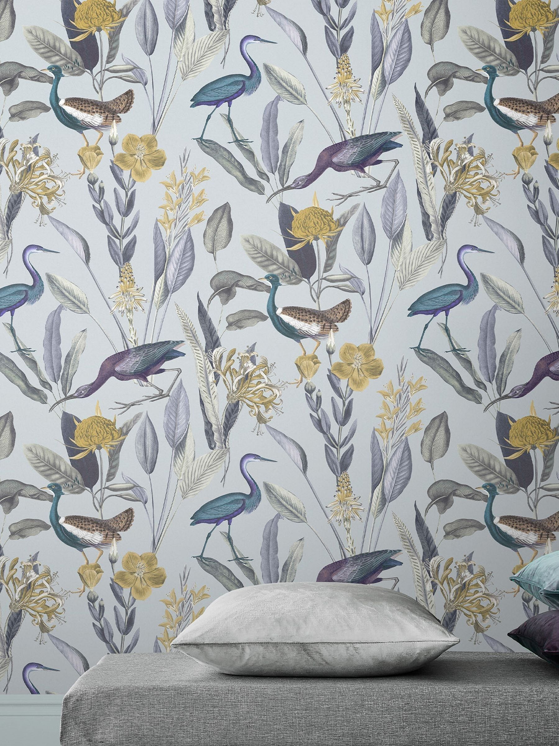 Graham & Brown Glasshouse Midnight Wallpaper 10M