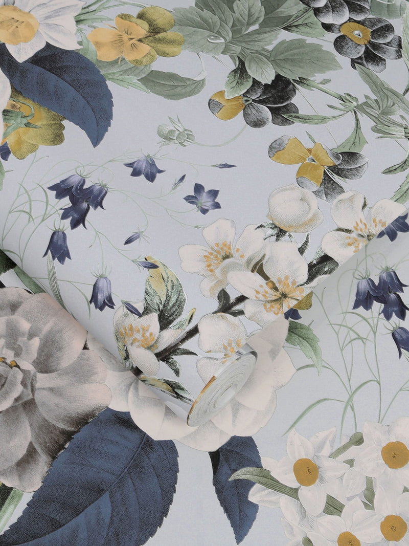 عينة ورق جدران Graham & Brown Sky Blue Glasshouse - منتج بريطاني