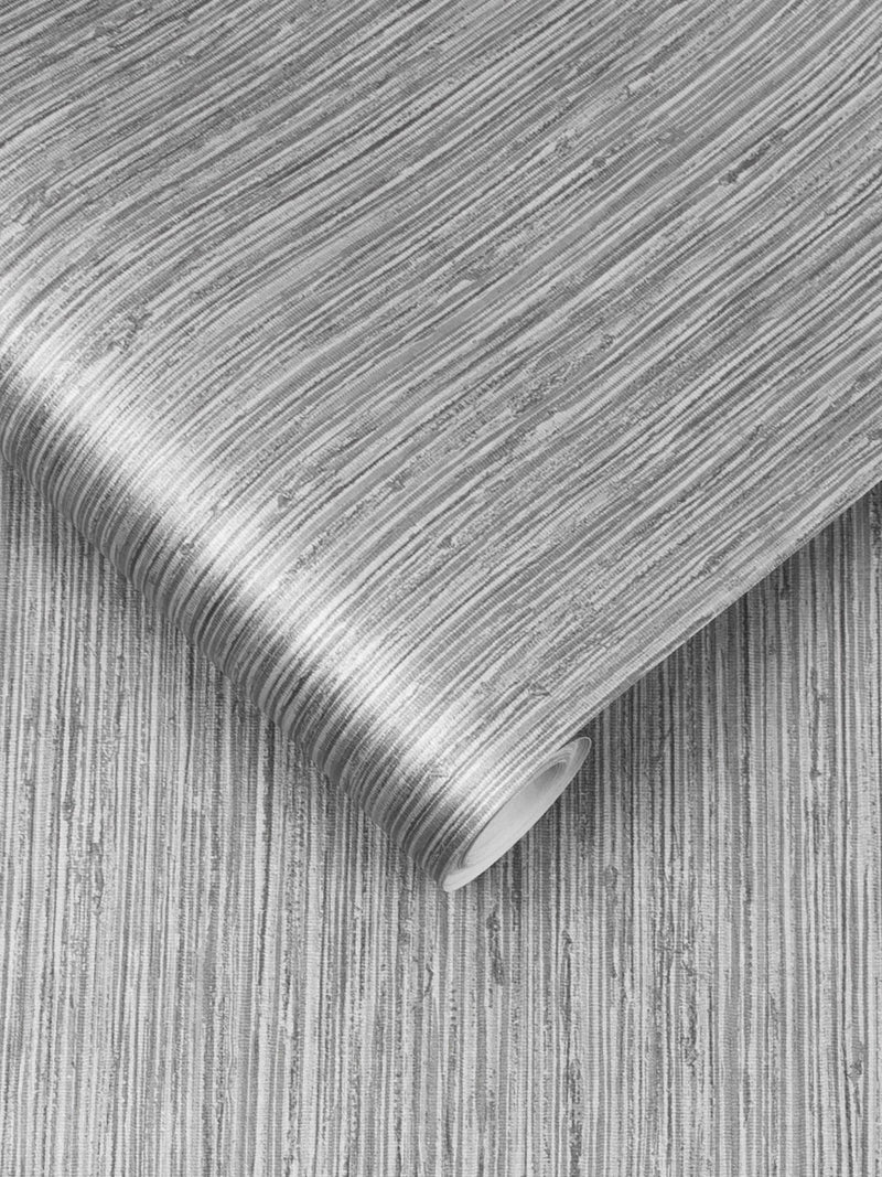 Graham & Brown grey grasscloth wallpaper sample, UK version