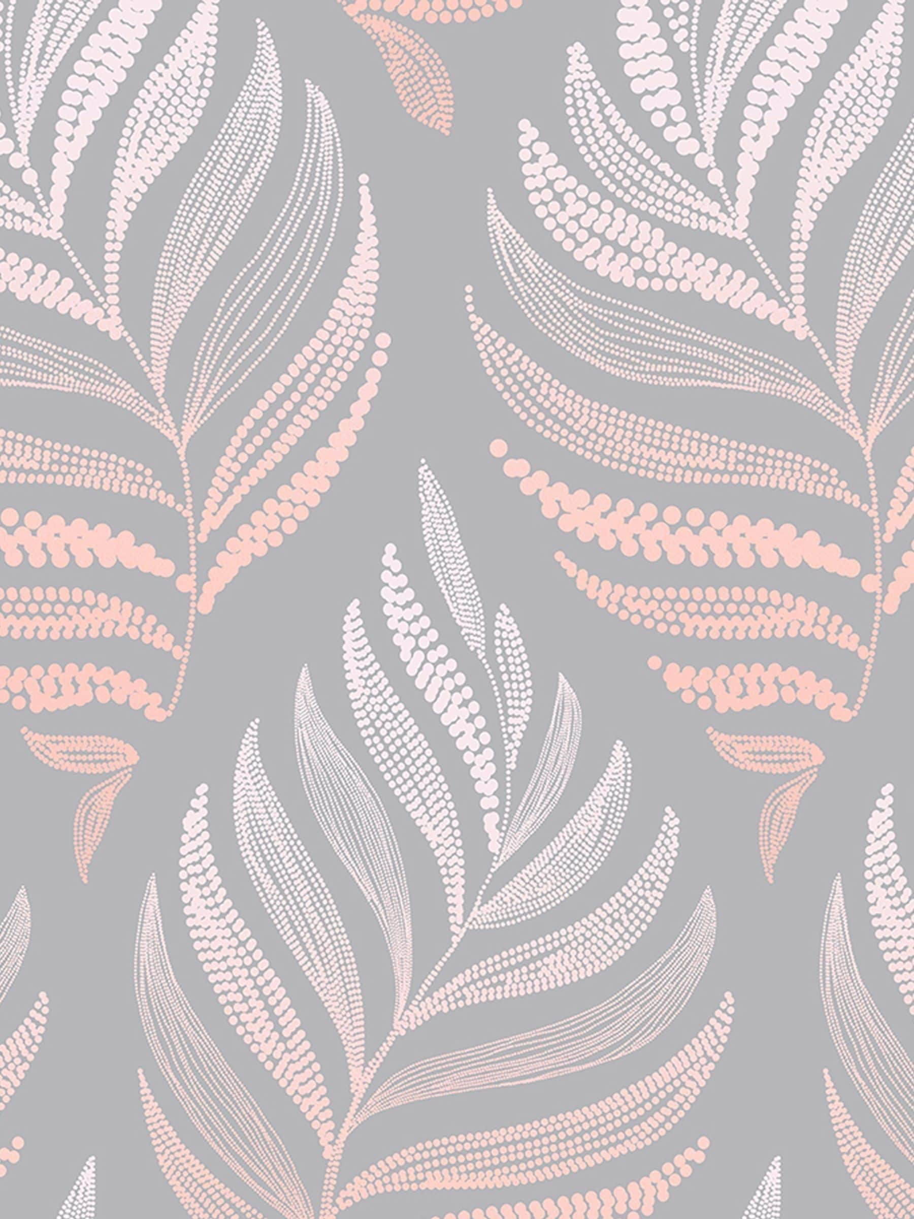 Graham & Brown Botanica wallpaper sample grey/blush UK version