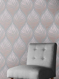 Graham & Brown Botanica wallpaper sample grey/blush UK version