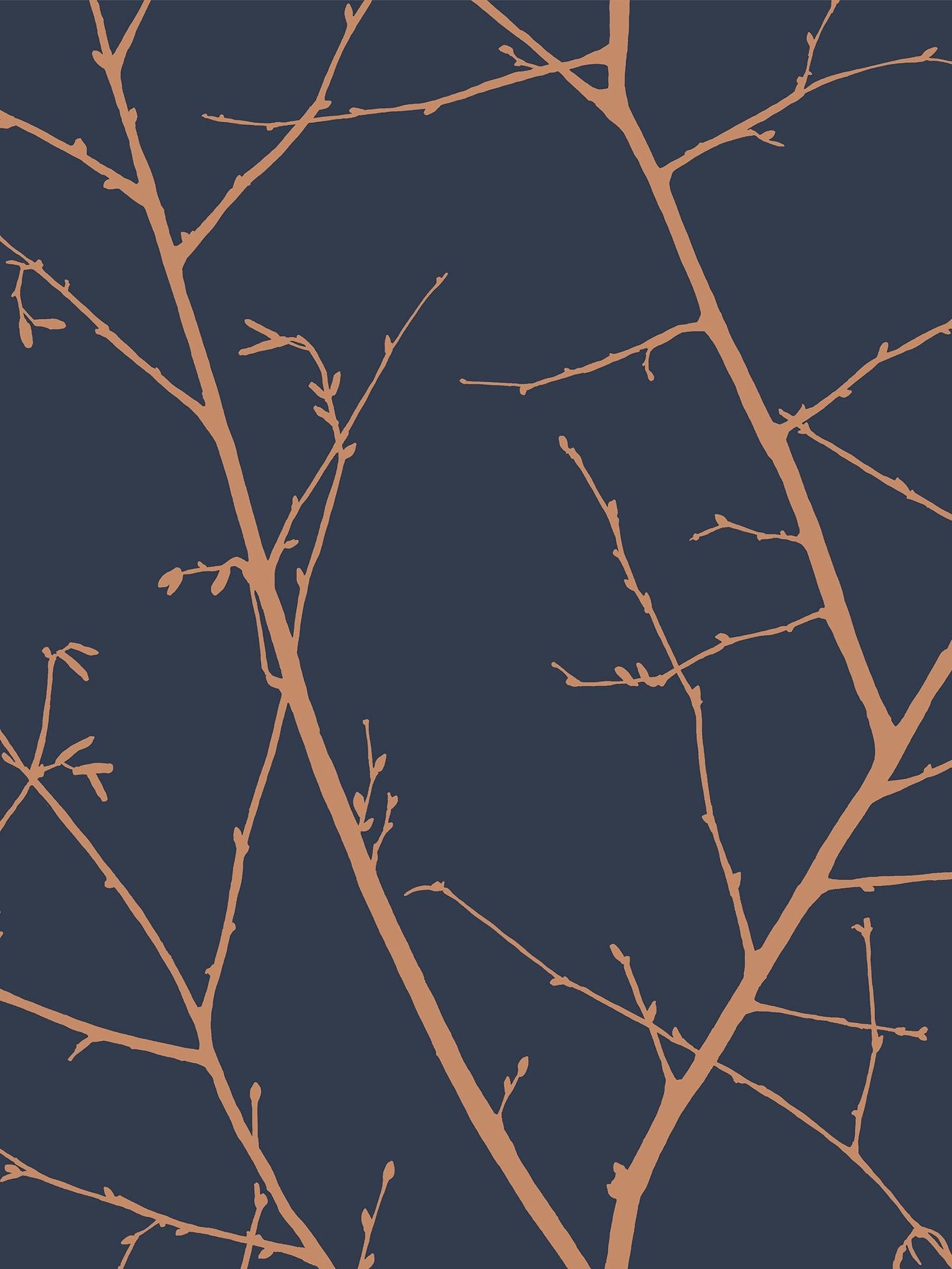 Graham & Brown Boreas wallpaper sample midnight blue, imported from the UK