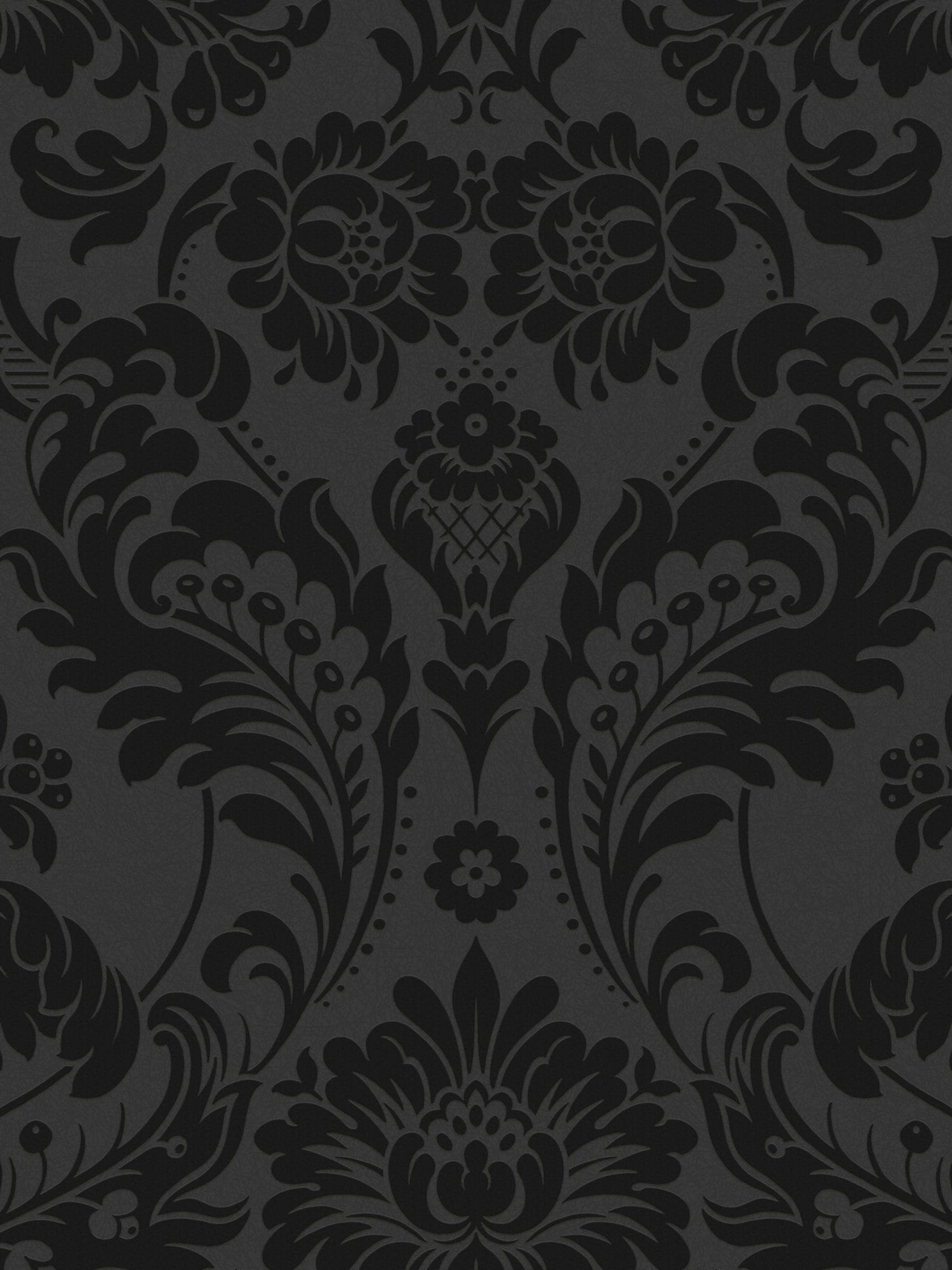Graham & Brown Gothic Damask wallpaper sample (British brand)