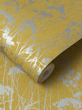 Graham & Brown Summer Yellow Grace Wallpaper, imported from the UK