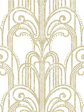 عينة ورق حائط Graham & Brown Black and Gilded Art Deco (علامة تجارية بريطانية)