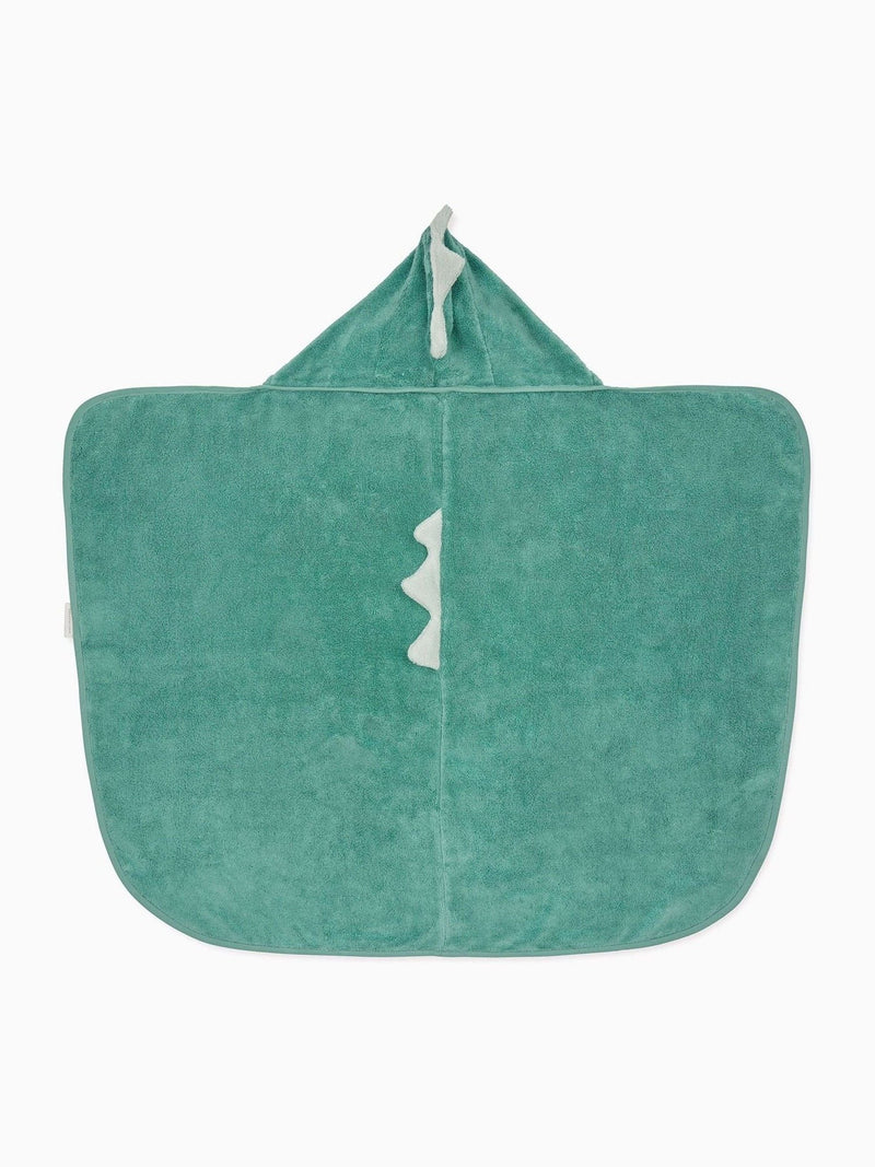 MORI green dino supersoft hooded towel, imported from the UK
