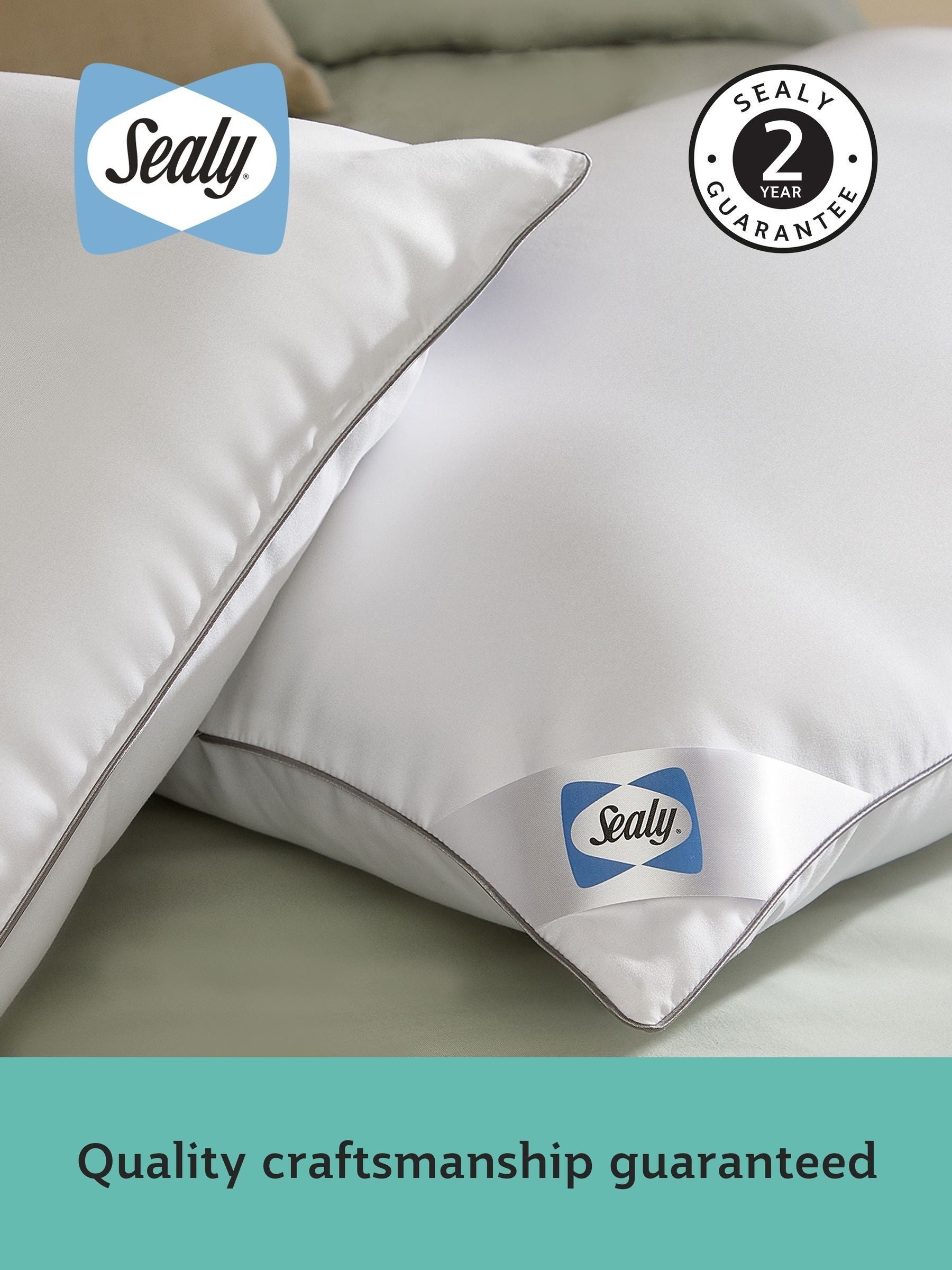 Sealy Anti Allergy Pillows Set of 2 (British brand)