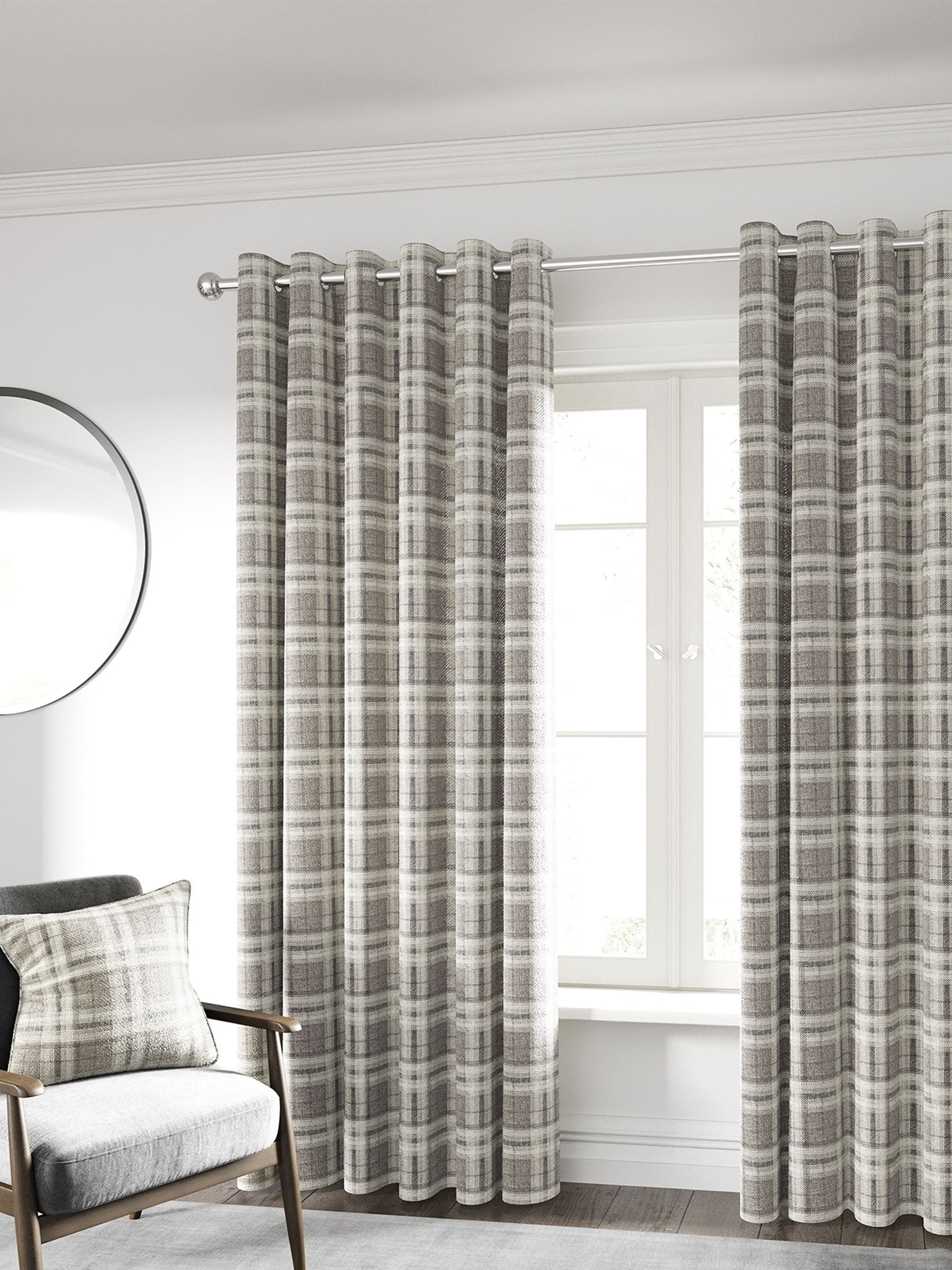 Helena Springfield brown Harriet curtains 168x137cm (British brand)
