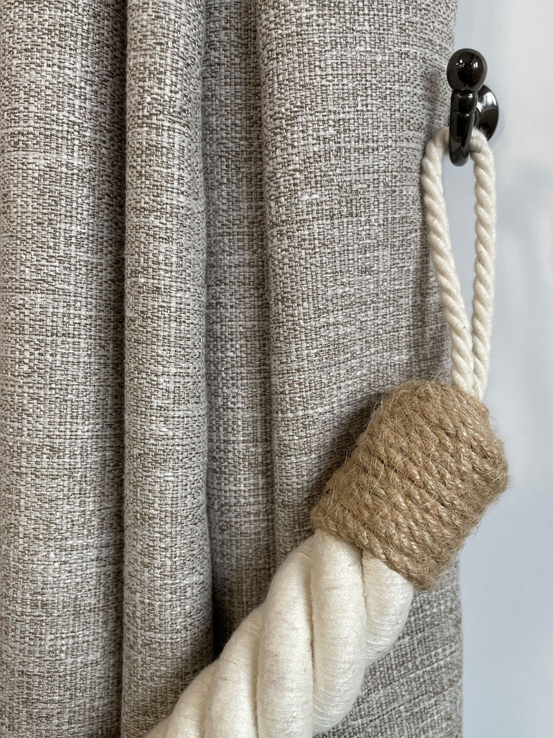 Laura Ashley Linen Rhiannon Rope Curtain Tieback 90cm