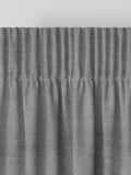 Curtains grey Lazio made-to-measure faux velvet, imported from the UK