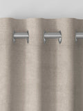 Oyster Natural Lazio faux velvet made to measure curtains - British product