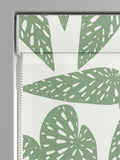 MissPrint green tropics foliage roman blind, UK version