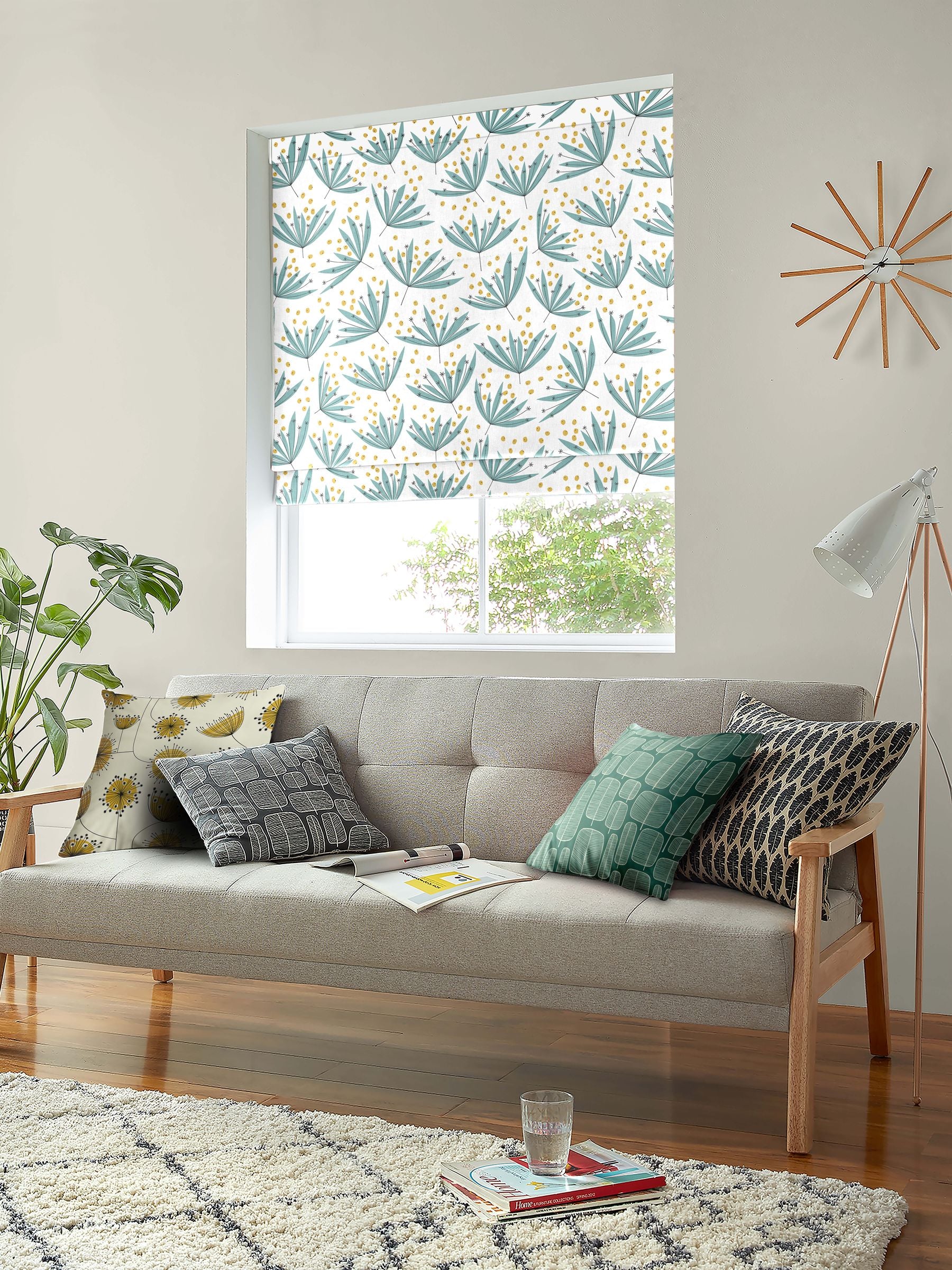 MissPrint Wildblomst Tidy Tips rullegardin, UK-versjon
