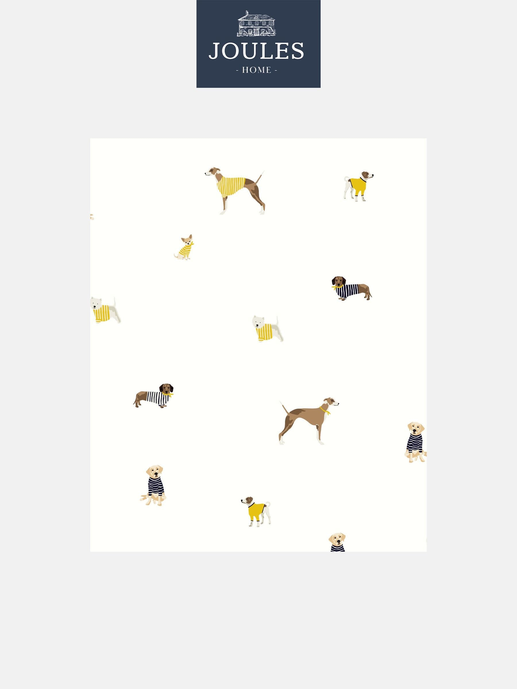Joules Creme Harbour Dogs wallpaper, UK version