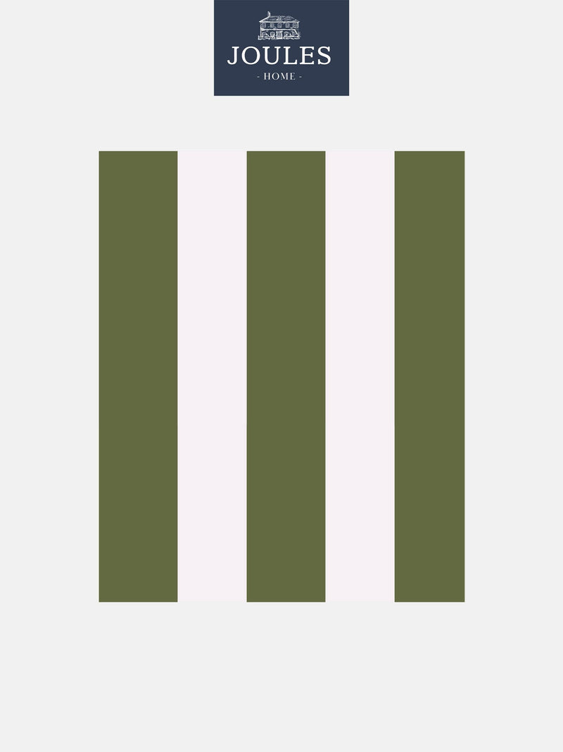 Joules wallpaper sample Olive Green Harborough Stripe (British brand)