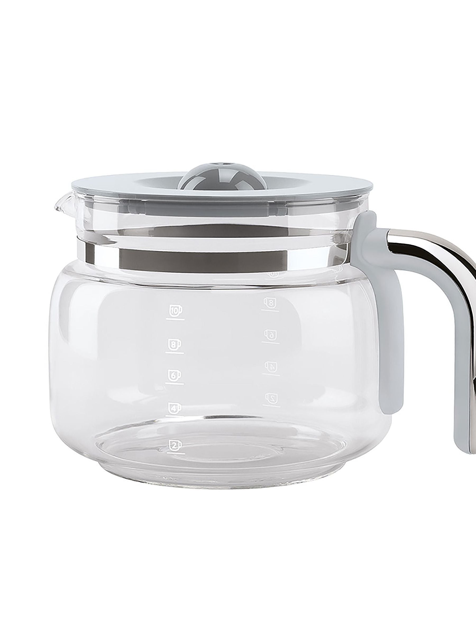 Smeg grey drip filter coffee machine (British brand)