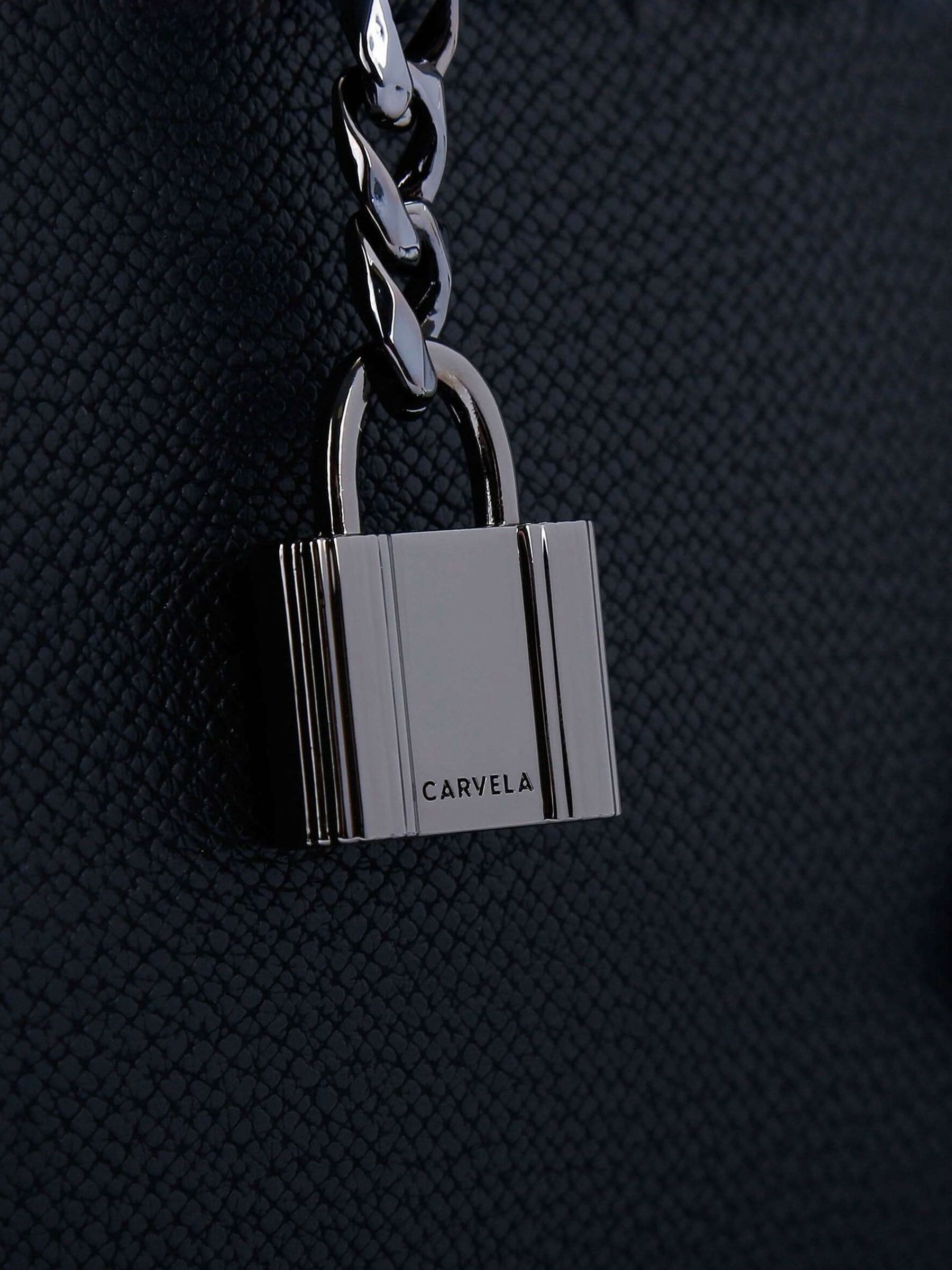 Carvela Black Mini Latte Bag crossbody, imported from the UK