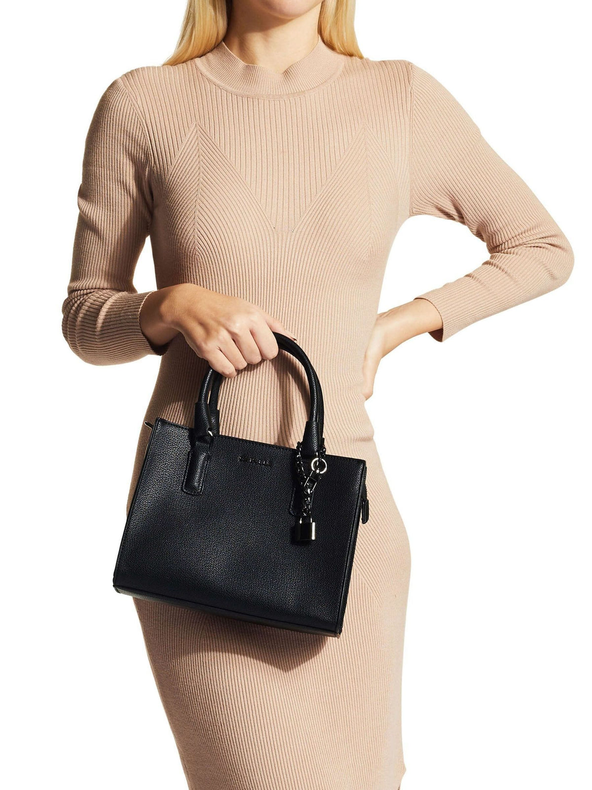 Carvela Black Mini Latte Bag crossbody, imported from the UK