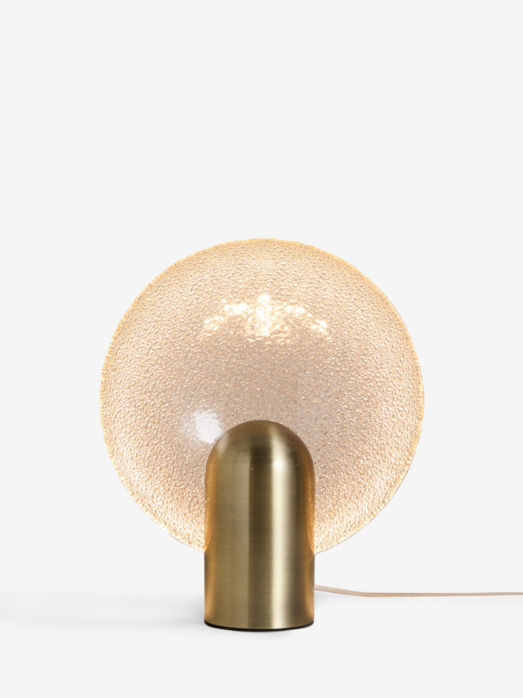 Rockett St George gold glass dish table lamp - British product