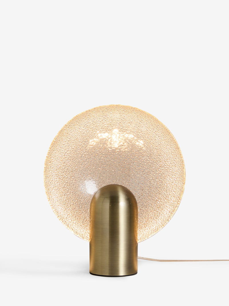 Rockett St George gold glass dish table lamp - British product