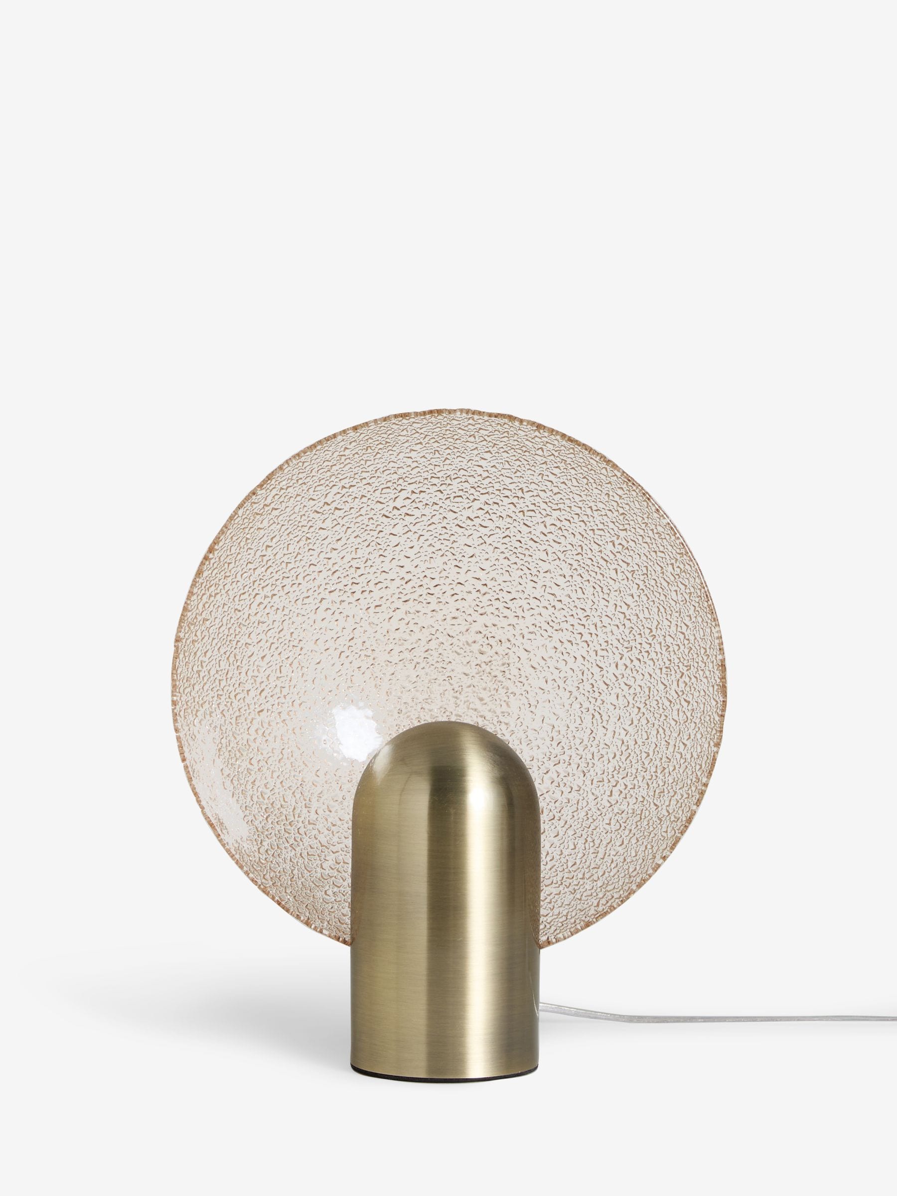 Rockett St George gold glass dish table lamp - British product
