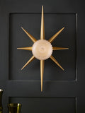 Rockett St George gold starburst wall light 50cm, imported from the UK