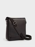 Osprey London The Baker black large leather messenger bag, UK version