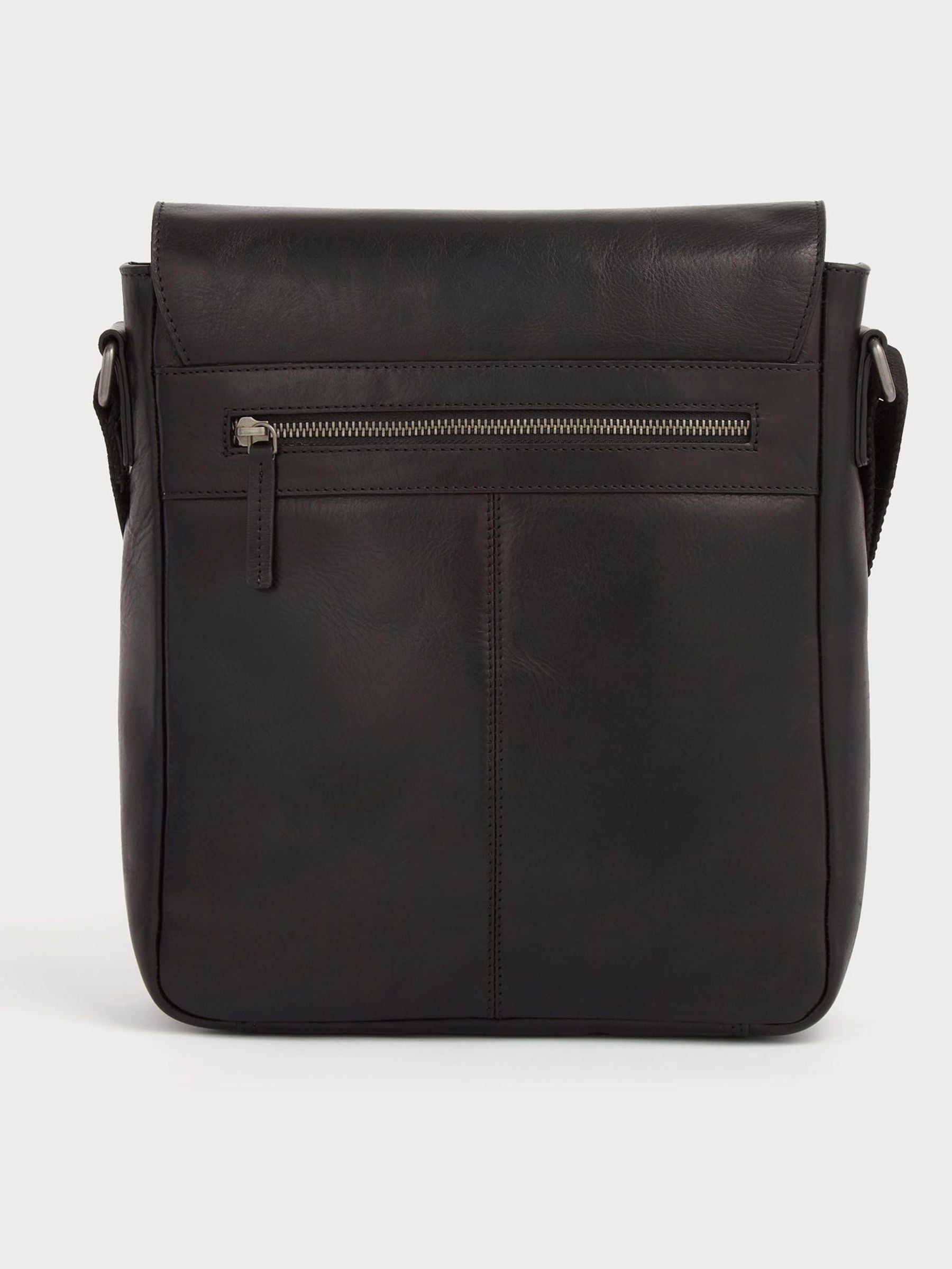 Osprey London The Baker black large leather messenger bag, UK version