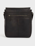 Osprey London The Baker black large leather messenger bag, UK version