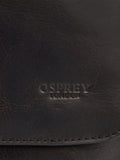 Osprey London The Baker black large leather messenger bag, UK version