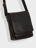 Osprey London The Baker black large leather messenger bag, UK version