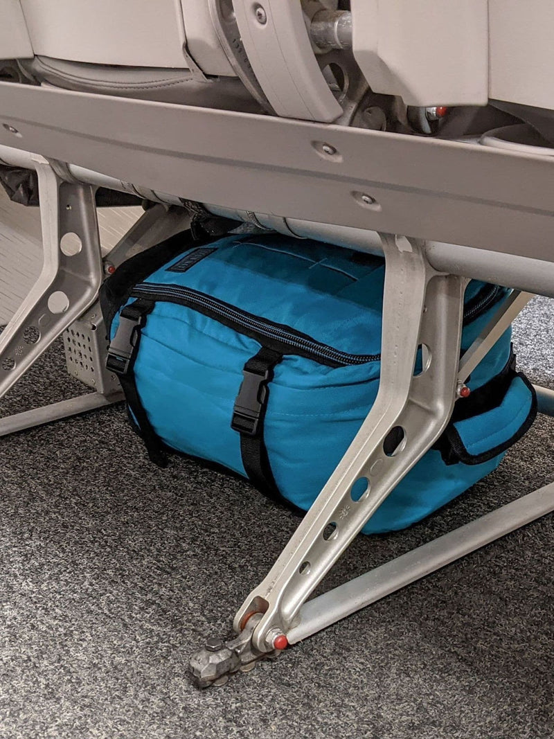 Cabin Max underseat bag teal blue 20 litre, imported from the UK
