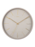 Karlsson grey belle numbers wall clock 35cm, UK version