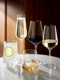 Belgravia clear crystal white wine glasses set of 4 (British brand)