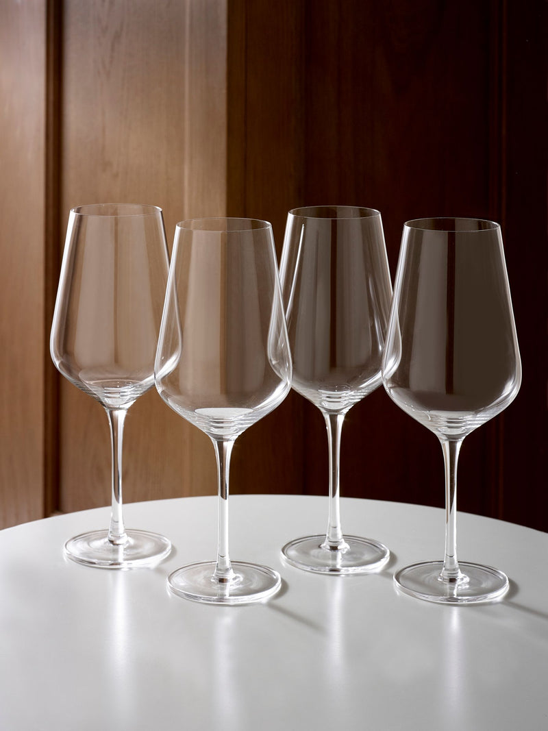 Belgravia clear crystal white wine glasses set of 4 (British brand)