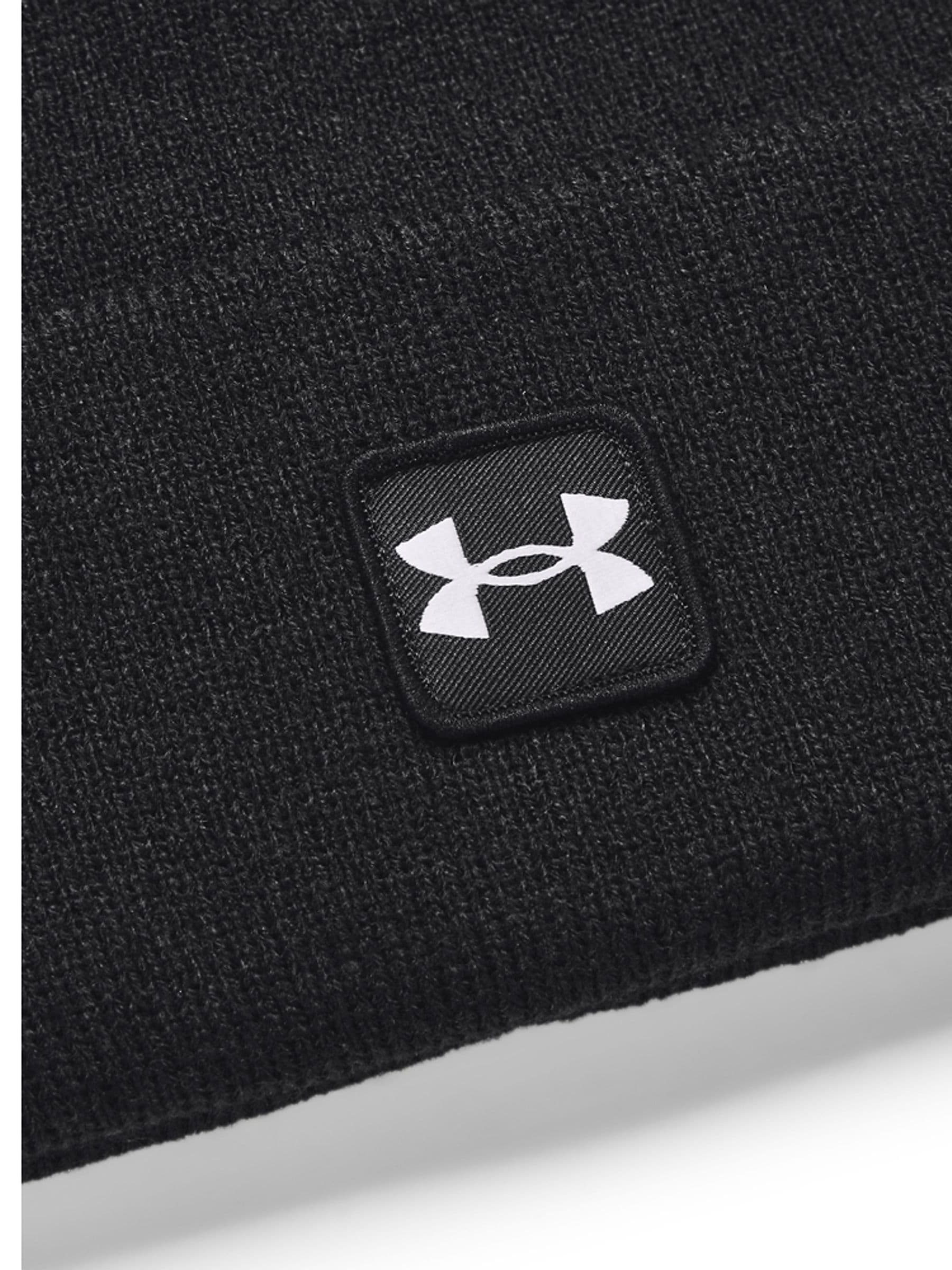 Under Armour Half Time Cuff Beanie black British brand