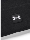 Under Armour Half Time Cuff Beanie black British brand