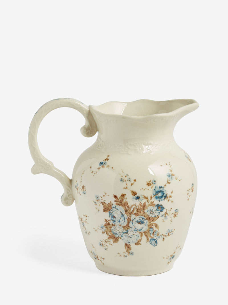 Shabby Chic by Rachel Ashwell white jug vase 22.5cm (British brand)