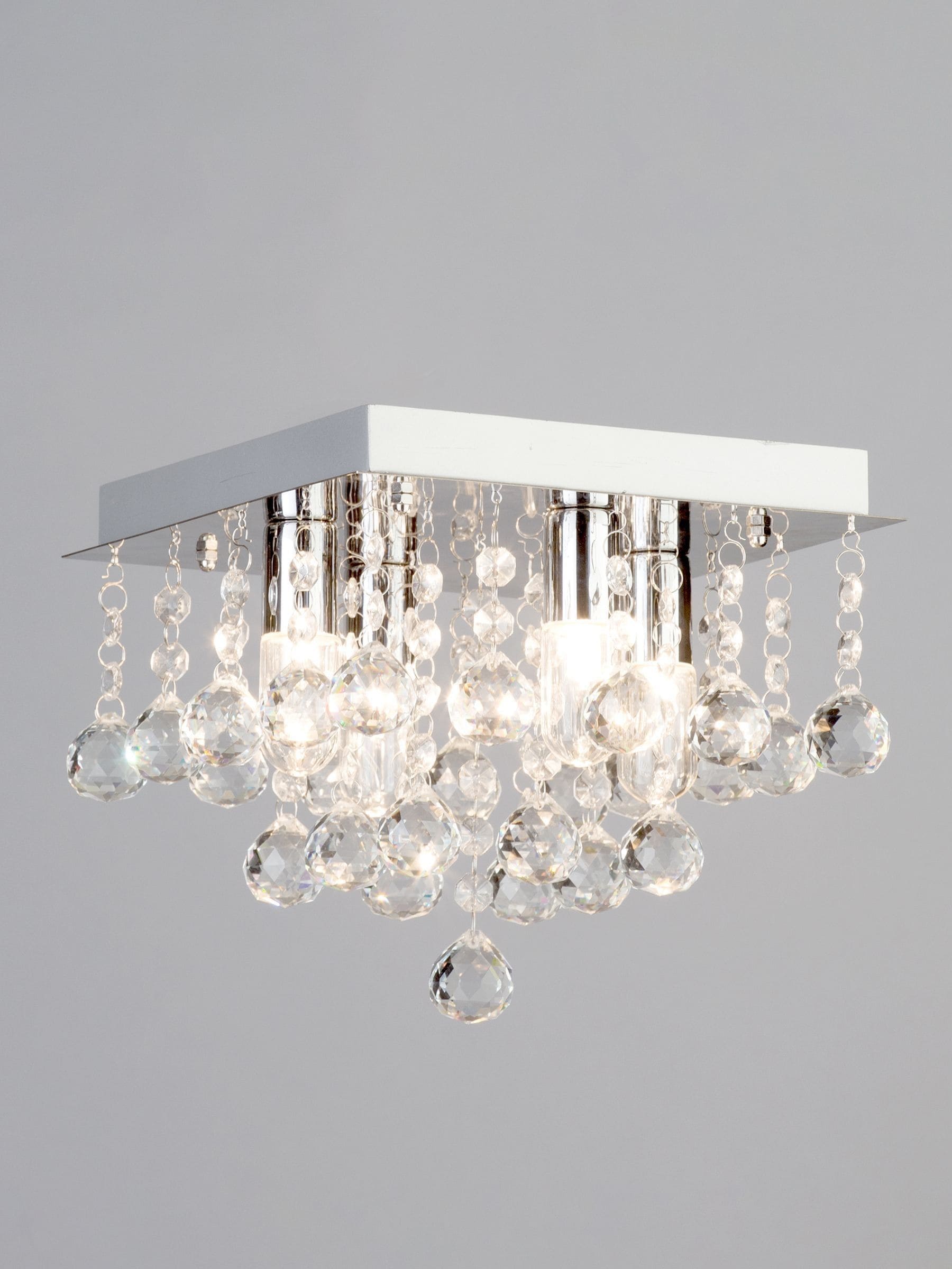 BHS Orlando bathroom square flush ceiling light, UK version