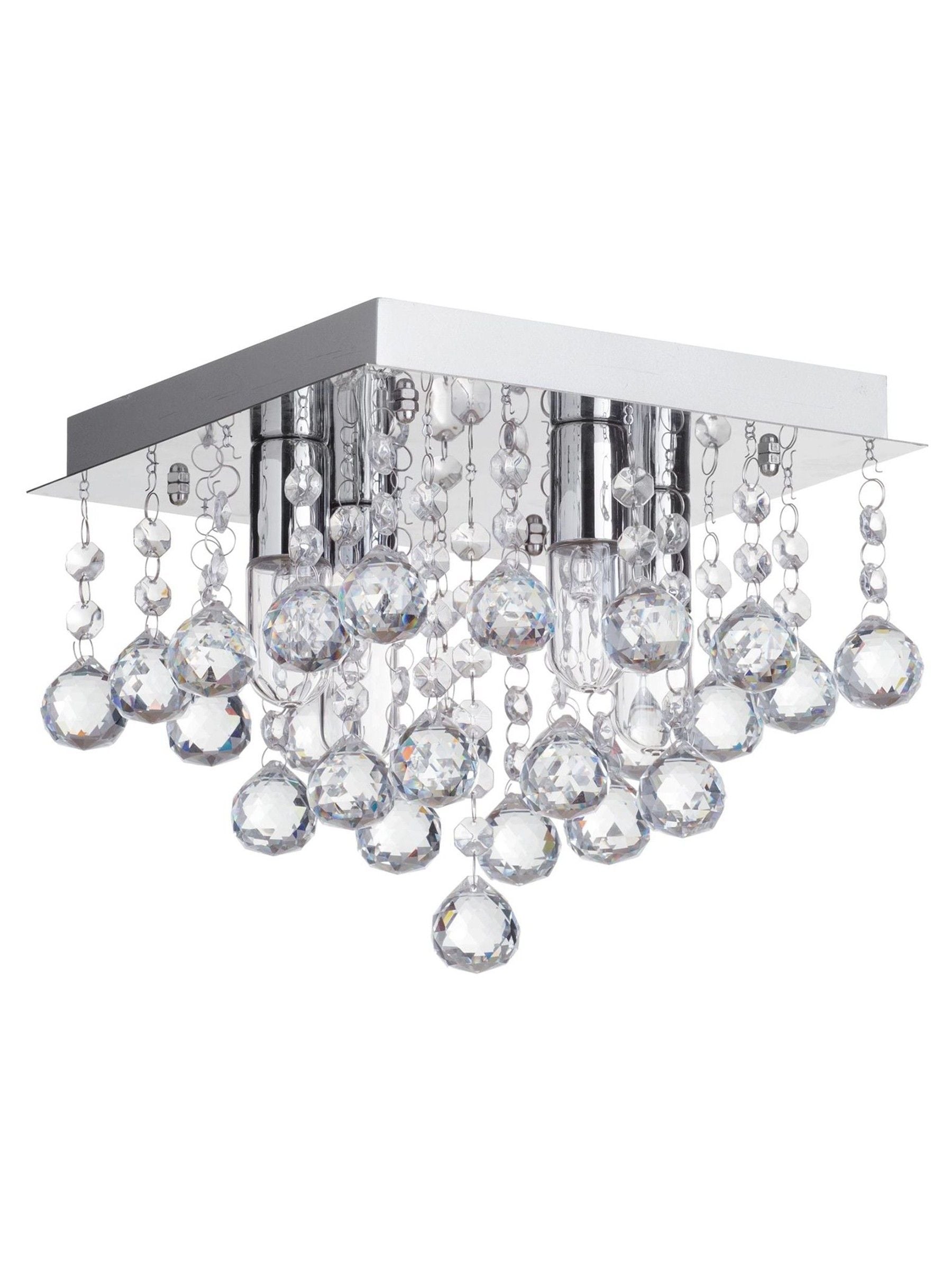BHS Orlando bathroom square flush ceiling light, UK version