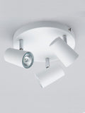 BHS Silver Harvey 3-light flush spotlight ceiling light, imported from the UK