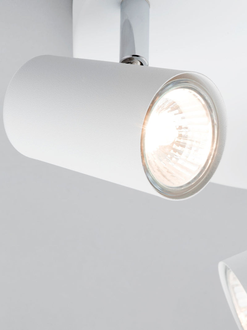 BHS Silver Harvey 3-light flush spotlight ceiling light, imported from the UK
