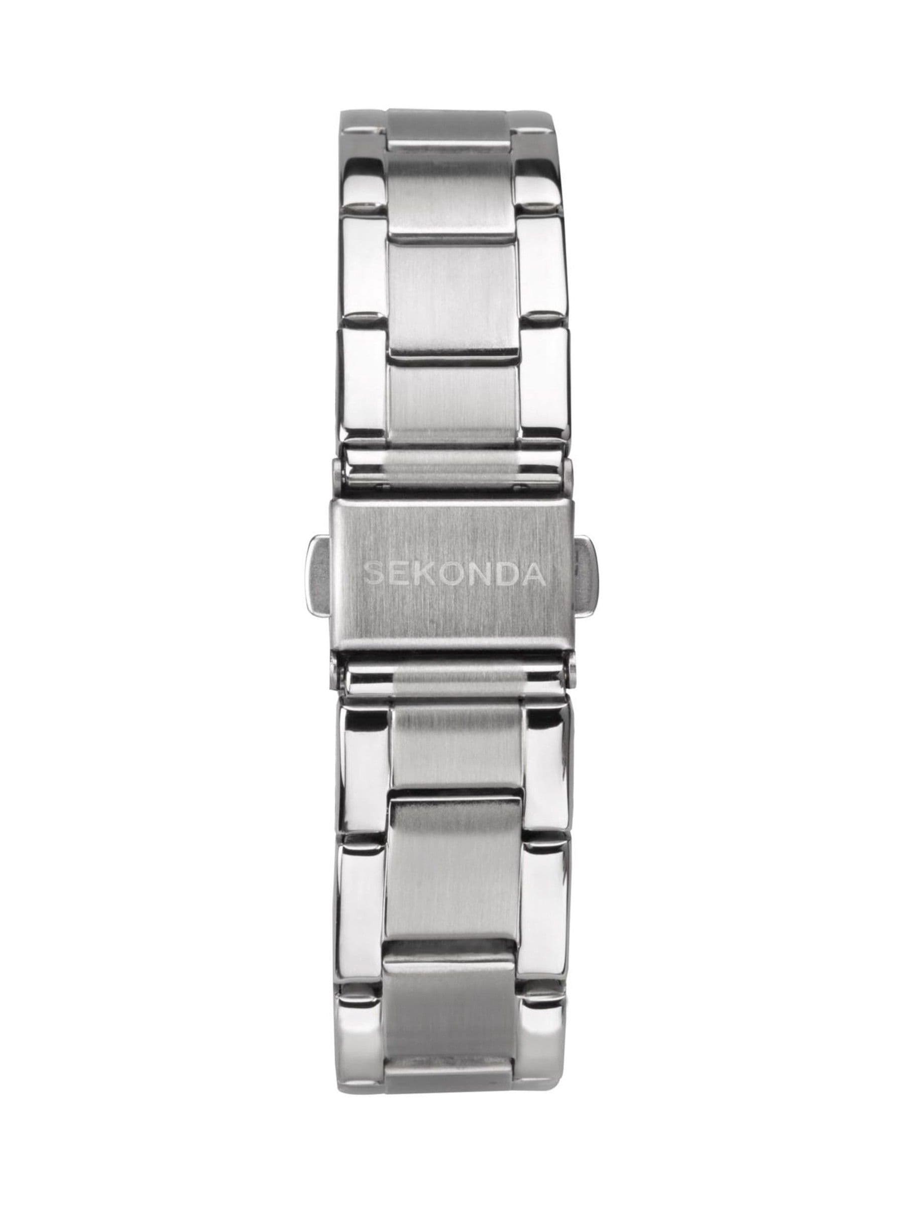 Sekonda silver tone classic watch stainless steel bracelet (British brand)