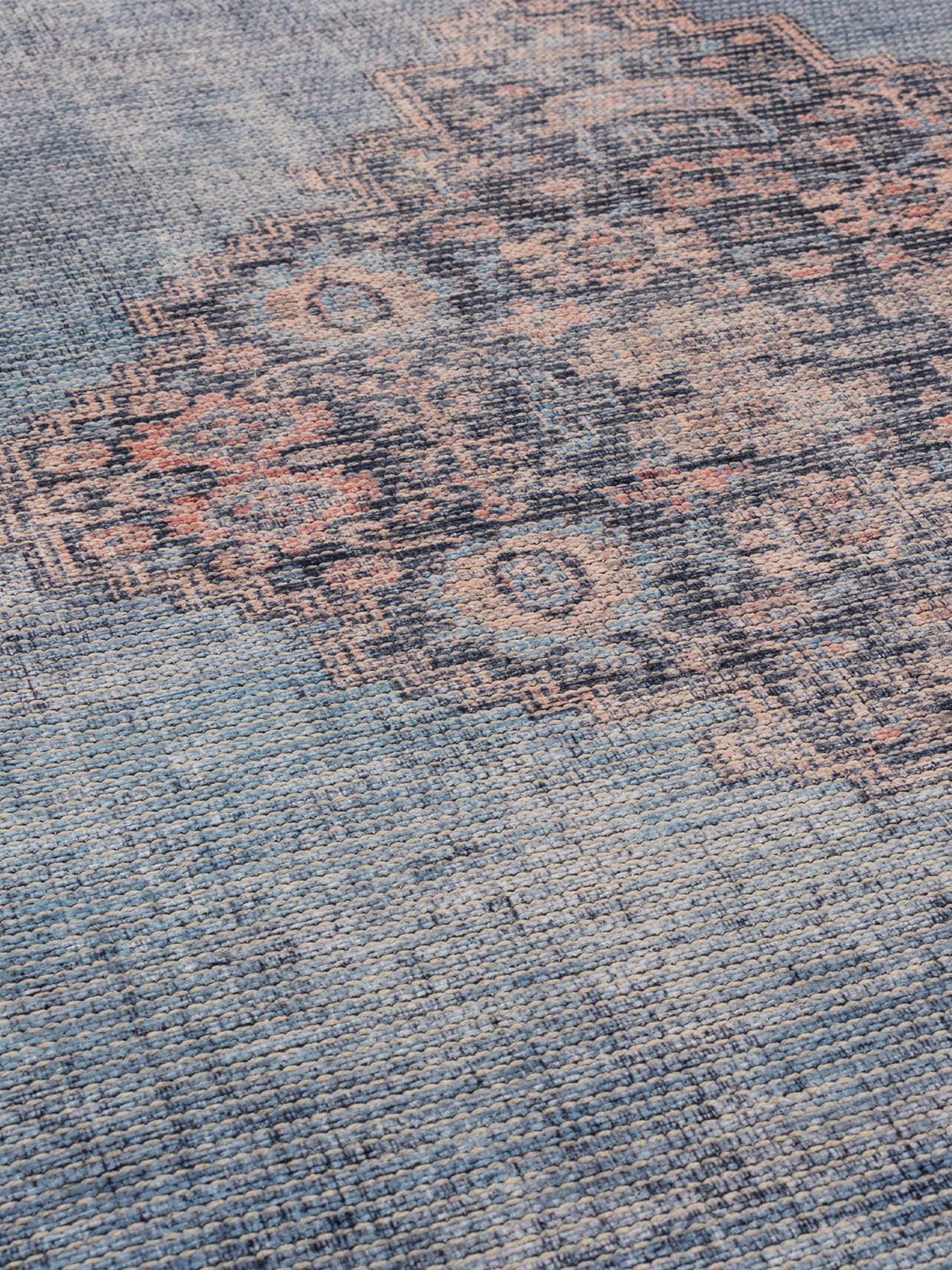 Asiatic Rugs Blue Kaya Dana washable rug, imported from the UK