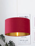 Searchlight Josie Light Grey Velvet Easy Fit Shade Ceiling Light